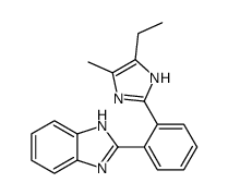 2-[2-(4-ethyl-5-methyl-1H-imidazol-2-yl)phenyl]-1H-benzimidazole Structure