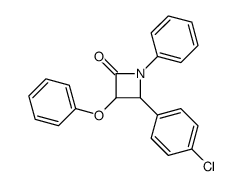 4-(4-chlorophenyl)-3-phenoxy-1-phenylazetidin-2-one Structure