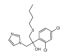 1-butylsulfanyl-2-(2,4-dichlorophenyl)-3-imidazol-1-ylpropan-2-ol结构式