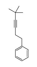 5,5-dimethylhex-3-ynylbenzene Structure