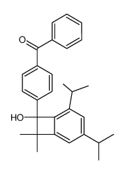 (4-(7-hydroxy-3,5-diisopropyl-8,8-dimethylbicyclo[4.2.0]octa-1,3,5-trien-7-yl)phenyl)(phenyl)methanone Structure