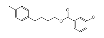 4-(p-tolyl)butyl 3-chlorobenzoate结构式