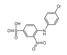 4-[(4-chlorophenyl)amino]-3-nitrobenzenesulphonic acid Structure