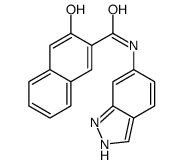 3-hydroxy-N-(1H-indazol-6-yl)naphthalene-2-carboxamide Structure