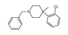 1-benzyl-4-(2-chloro-phenyl)-4-methyl-piperidine Structure