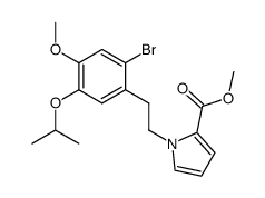 methyl 1-[2-bromo-5-isopropoxy-4-methoxyphenethyl]-1H-pyrrole-2-carboxylate结构式