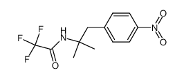 N-[1,1-dimethyl-2-(4-nitrophenyl)ethyl]trifluoroacetamide结构式