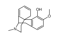 6,7,8,14-tetradehydro-3-methoxy-17-methylmorphinan-4-ol结构式