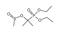 2-(diethoxyphosphoryl)propan-2-yl methanesulfinate Structure