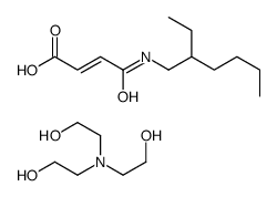 2-[bis(2-hydroxyethyl)amino]ethanol,(Z)-4-(2-ethylhexylamino)-4-oxobut-2-enoic acid结构式
