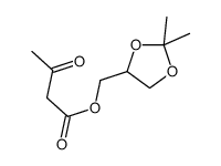 (2,2-dimethyl-1,3-dioxolan-4-yl)methyl 3-oxobutanoate结构式