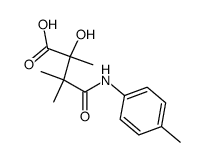 2-hydroxy-2,3,3-trimethyl-N-p-tolyl-succinamic acid结构式