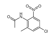 acetic acid-(4-chloro-2-methyl-6-nitro-anilide) Structure