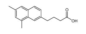 4-(6,8-dimethyl-[2]naphthyl)-butyric acid Structure