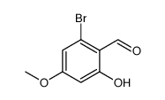 2-溴-4-甲氧基-6-羟基苯甲醛结构式