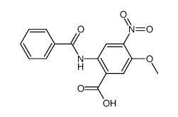 2-benzoylamino-5-methoxy-4-nitro-benzoic acid Structure