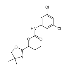 (3,5-Dichloro-phenyl)-carbamic acid 1-(4,4-dimethyl-4,5-dihydro-oxazol-2-yl)-propyl ester Structure