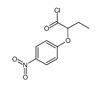 2-(4-nitrophenoxy)butanoyl chloride结构式