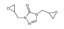 2,4-bis(oxiran-2-ylmethyl)-1,2,4-triazol-3-one结构式