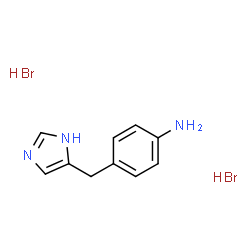 4-(1H-IMIDAZOL-4-YLMETHYL)-PHENYLAMINE 2HBR结构式