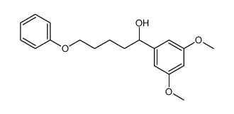 1-(3,5-dimethoxyphenyl)-5-phenoxypentan-1-ol结构式