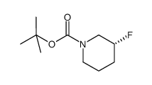 (3R)-3-Fluoropiperidine-1-carboxylic acid tert-butyl ester Structure