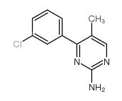 4-(3-chlorophenyl)-5-methylpyrimidin-2-amine Structure