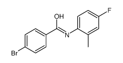 4-Bromo-N-(4-fluoro-2-methylphenyl)benzamide Structure