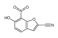 6-hydroxy-7-nitro-1-benzofuran-2-carbonitrile Structure
