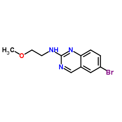 6-Bromo-N-(2-methoxyethyl)-2-quinazolinamine Structure