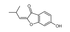 6-hydroxy-2-(2-methylpropylidene)-1-benzofuran-3-one Structure