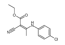 Ethyl 3-N-p-chloroanilino-2-cyanocrotonate结构式