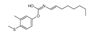 (3-methyl-4-methylsulfanylphenyl) N-oct-1-enylcarbamate结构式