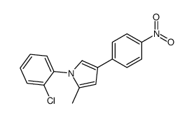 1-(2-chlorophenyl)-2-methyl-4-(4-nitrophenyl)pyrrole结构式