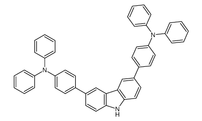 Benzenamine, 4,4'-9H-carbazole-3,6-diylbis[N,N-diphenyl- Structure