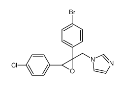 1-[[2-(4-bromophenyl)-3-(4-chlorophenyl)oxiran-2-yl]methyl]imidazole结构式