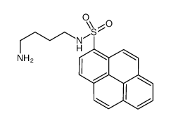 N-(4-aminobutyl)pyrene-1-sulfonamide结构式