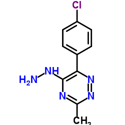 6-(4-Chlorophenyl)-5-hydrazino-3-methyl-1,2,4-triazine Structure