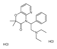 4-[2-(diethylamino)-1-phenylethyl]-2,2-dimethylpyrido[3,2-b][1,4]oxazin-3-one,dihydrochloride Structure
