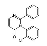 3-(2-chlorophenyl)-2-phenylpyrimidin-4-one结构式
