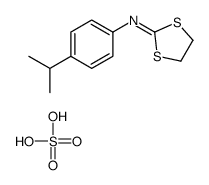 N-(4-propan-2-ylphenyl)-1,3-dithiolan-2-imine,sulfuric acid Structure