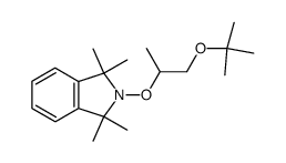 2-(2'-t-butoxyl-1'-methylethoxy)-1,1,3,3-tetramethylisoindoline结构式
