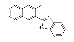 2-(3-methylnaphthalen-2-yl)-1H-imidazo[4,5-b]pyridine结构式