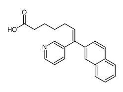 7-naphthalen-2-yl-7-pyridin-3-ylhept-6-enoic acid Structure