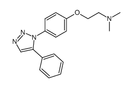 5-phenyl-1-<4-(2-dimethylaminoethyloxy)phenyl>-1H-1,2,3-triazole结构式