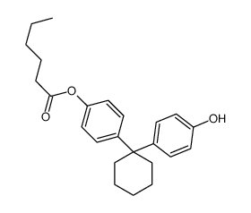 [4-[1-(4-hydroxyphenyl)cyclohexyl]phenyl] hexanoate结构式