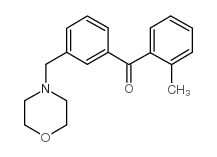 2-METHYL-3'-MORPHOLINOMETHYL BENZOPHENONE结构式