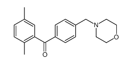 2,5-DIMETHYL-4'-MORPHOLINOMETHYL BENZOPHENONE structure