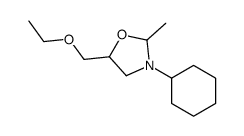 3-cyclohexyl-5-(ethoxymethyl)-2-methyl-1,3-oxazolidine Structure