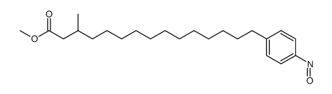 Methyl 15-(p-Nitrosophenyl)-3(R,S)-methylpentadecanoate Structure